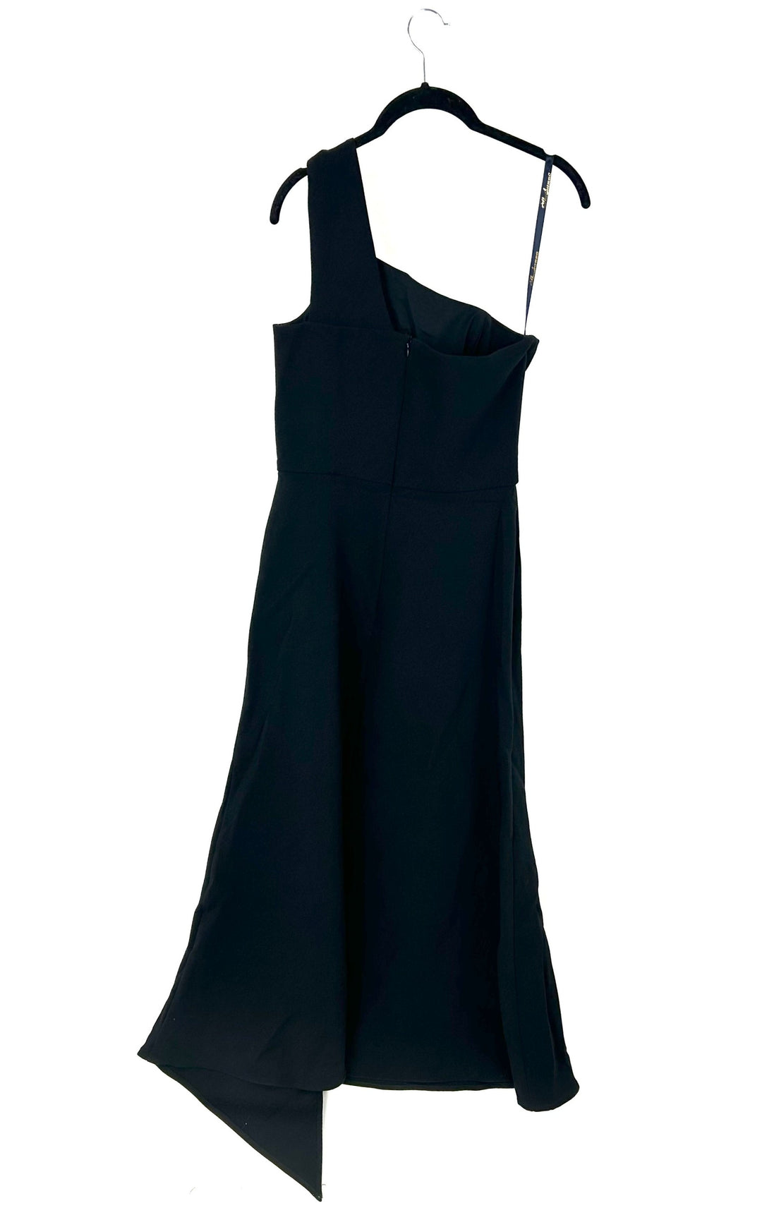 Black One Shoulder Long Dress - Size 6