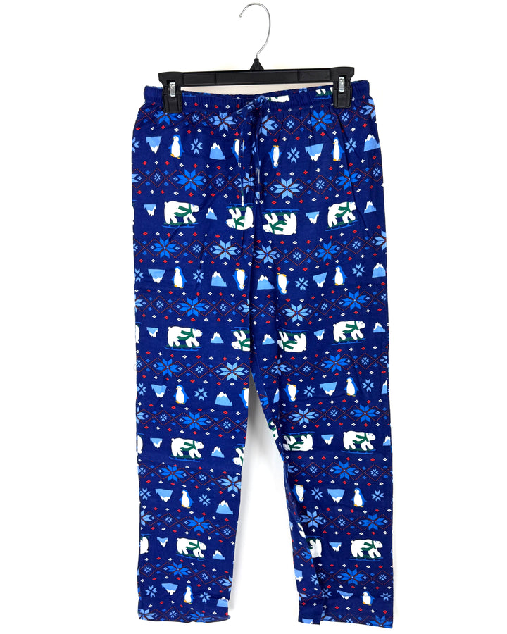 Deep Blue Holiday Animal Pajama Pants - Small