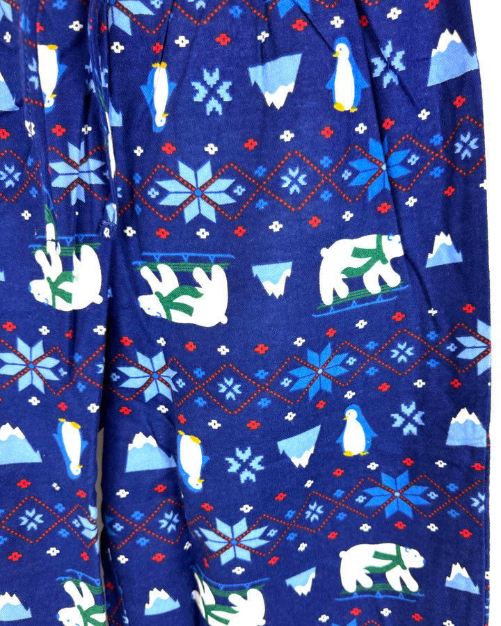 Deep Blue Holiday Animal Pajama Pants - Small