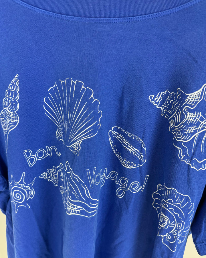 Bright Blue "Bon Voyage" T-Shirt - Size 2-4