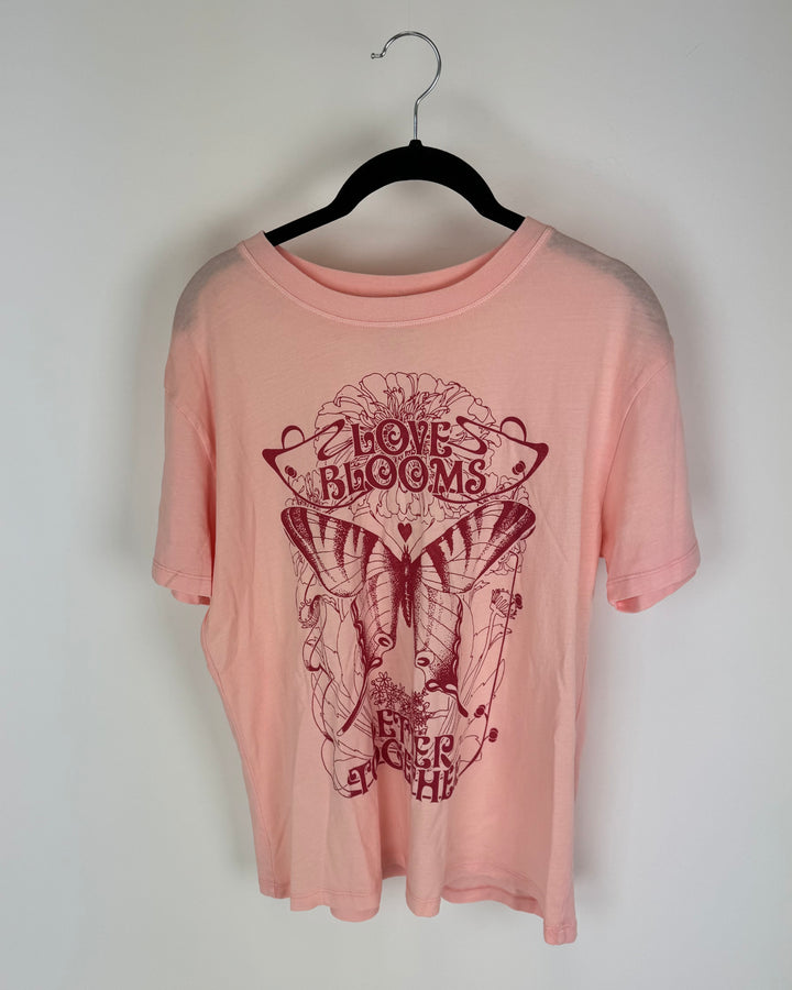 Pink Relaxed Fit Tee Shirt - Small