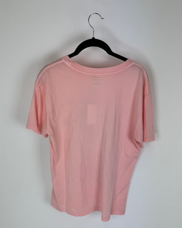 Pink Relaxed Fit Tee Shirt - Small