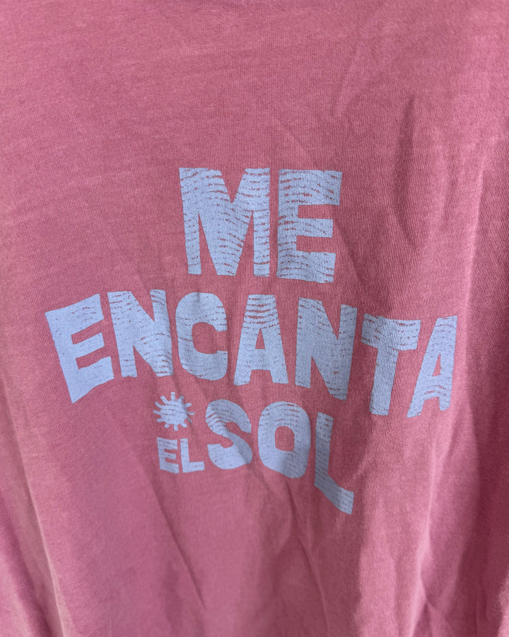 "Me Encanta El Sol" Dusty Pink Tee - Size 2/4