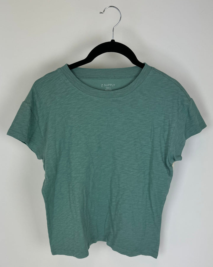 Heathered Green Short Sleeve - Size 0-2