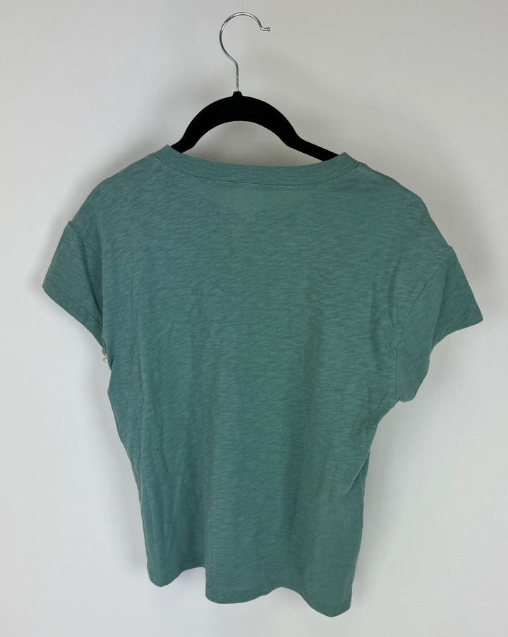 Heathered Green Short Sleeve - Size 0-2