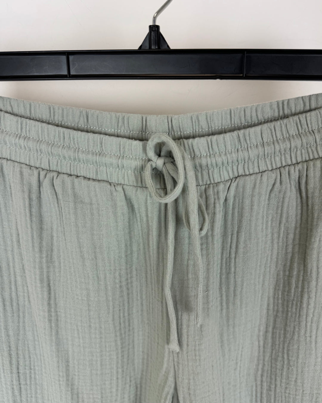 Sage Green Cropped Lounge Pants - Size 2-4