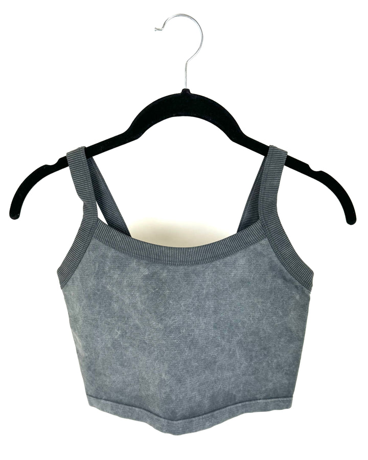 Distressed Grey Tank Bra - Size 2-4