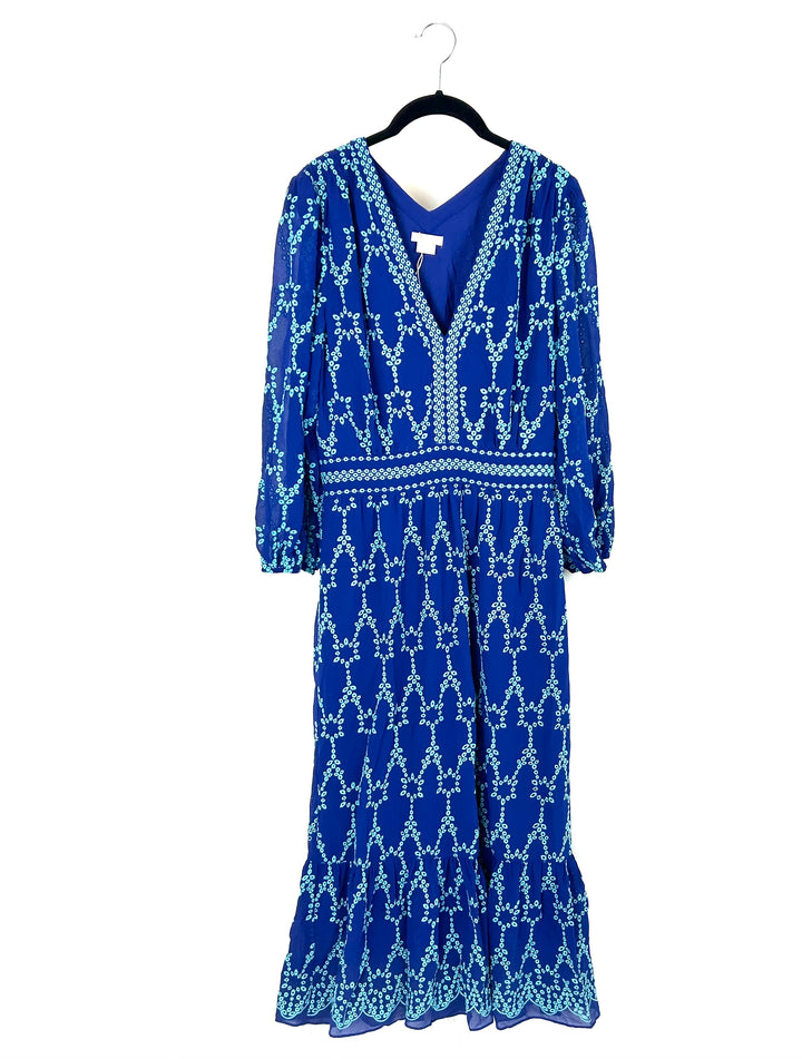 Cobalt Blue Long Dress - Size 6