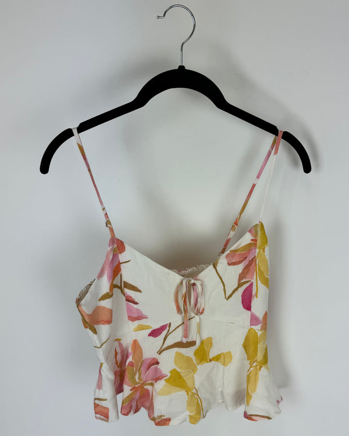 Floral Flowy Tank Top - Size 4-6