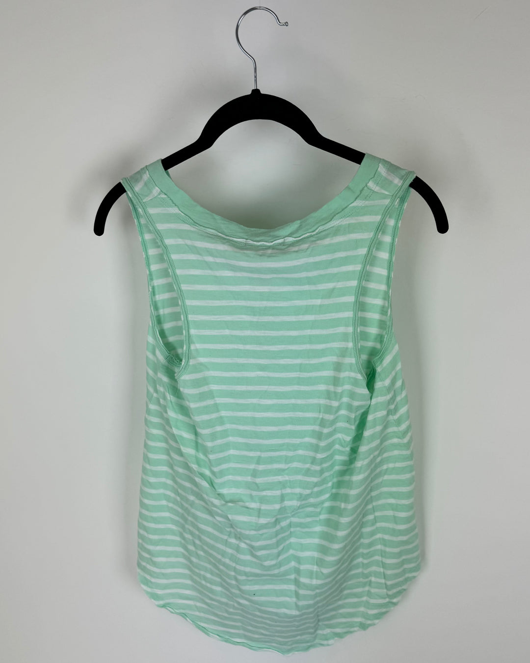 White And Mint Green Top - Size 2-4