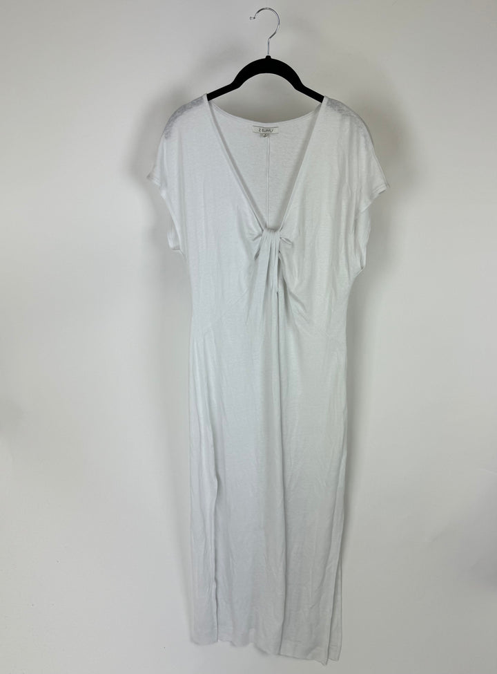 White Midi Cover Up Dress- Size 2/4