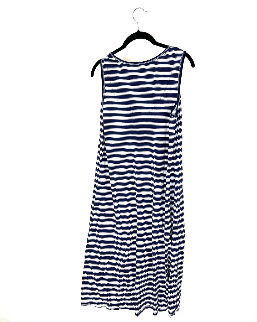 Navy and White Striped Lounge Dress - Size 4