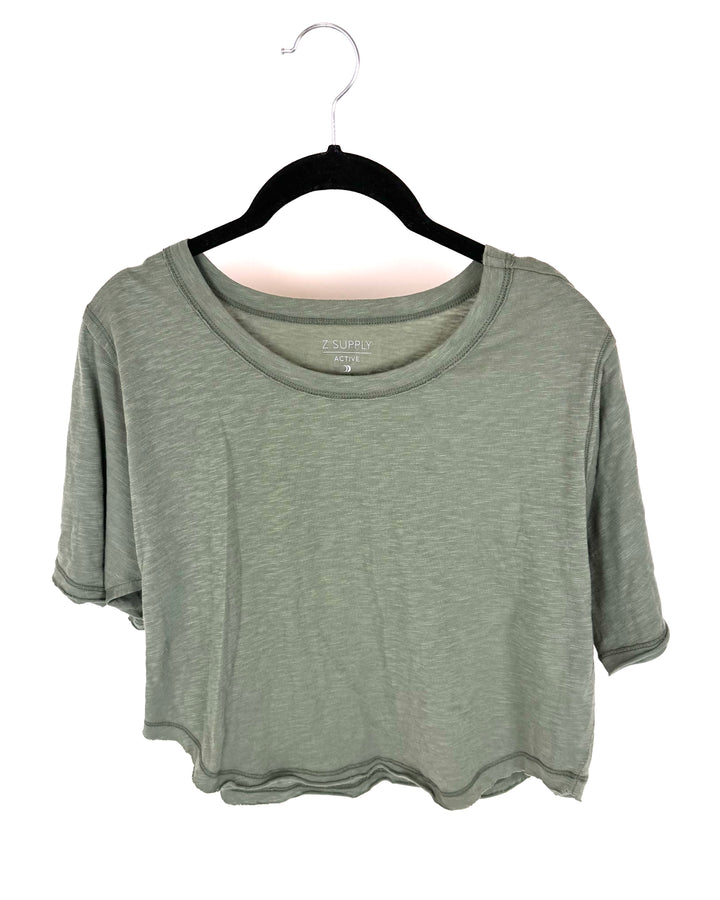 Green Crop Top - Size 4