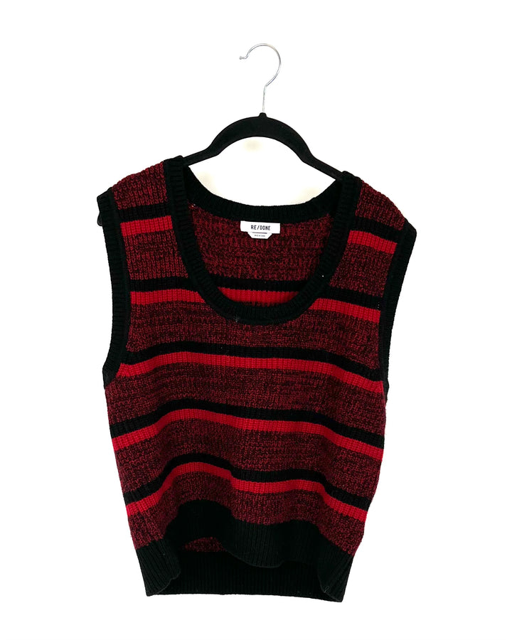 Re/Done Red Sweater Vest - Large