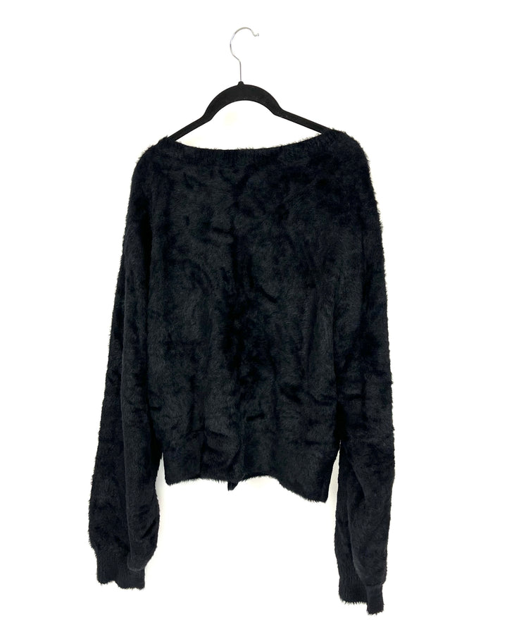 Good American Black Cardigan - Size 4