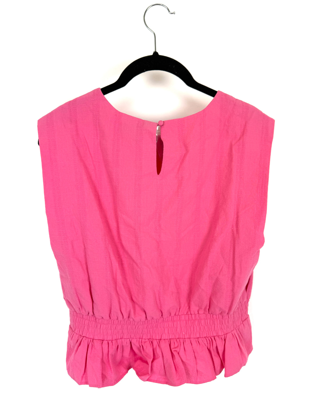 Bright Pink Sleeveless Top - Small