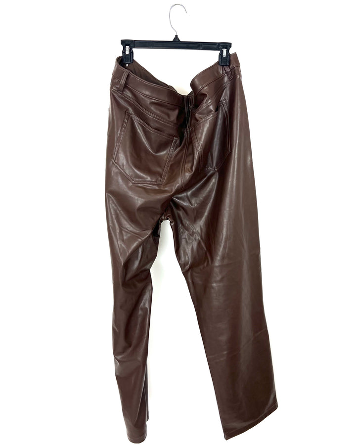 Abercrombie and Fitch Brown Leather Pants - 20R