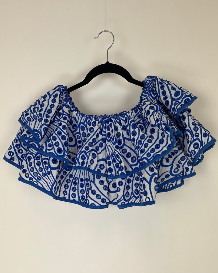 Mew Mew Blue Crop Top - Medium