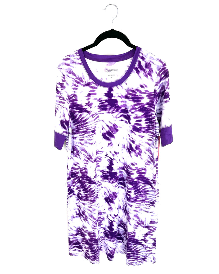 Purple Tie Dye Sleep Dress - Size Small