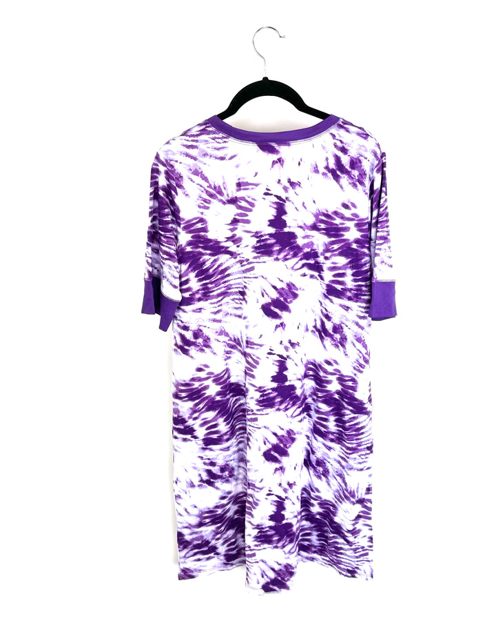 Purple Tie Dye Sleep Dress - Size Small