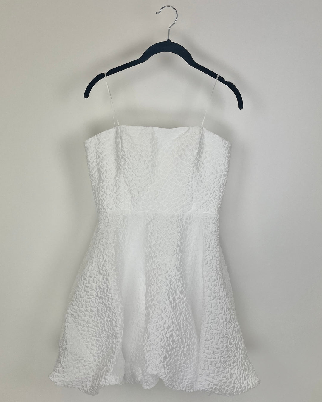 White Strapless Puff Dress - Size 4/6