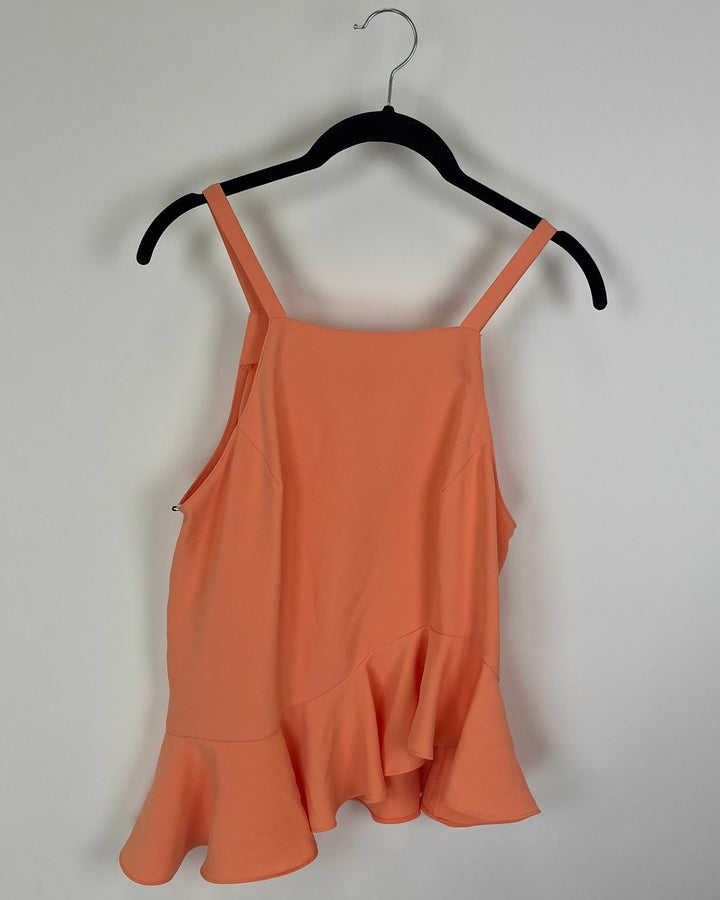 Light Orange Tank Top Blouse - Small