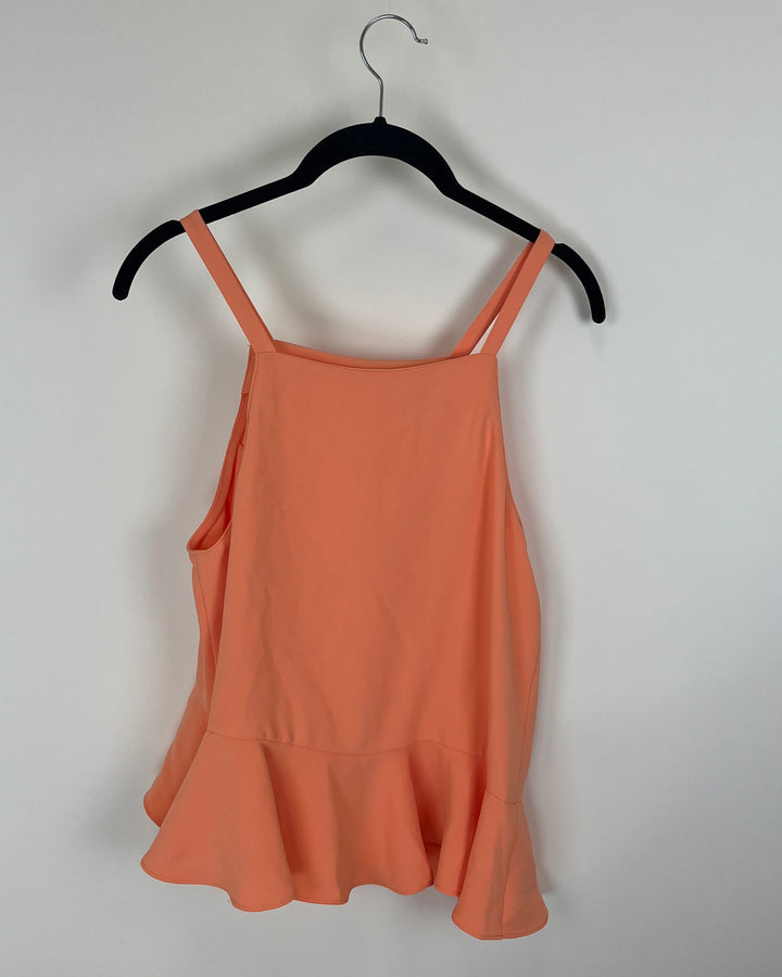 Light Orange Tank Top Blouse - Small