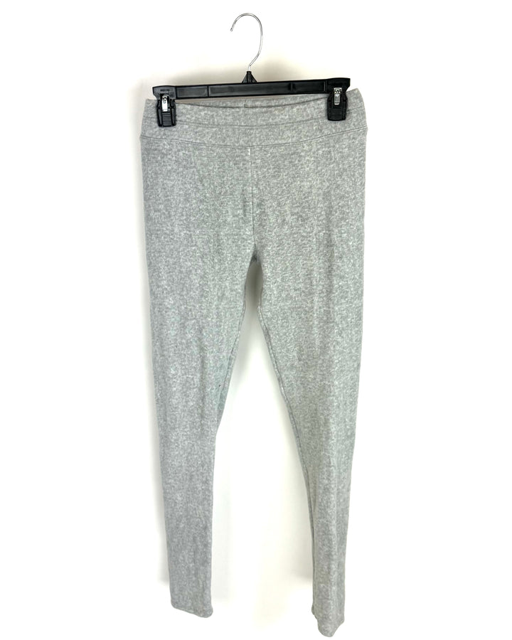 Light Grey Fleece Leggings - Size 4-6