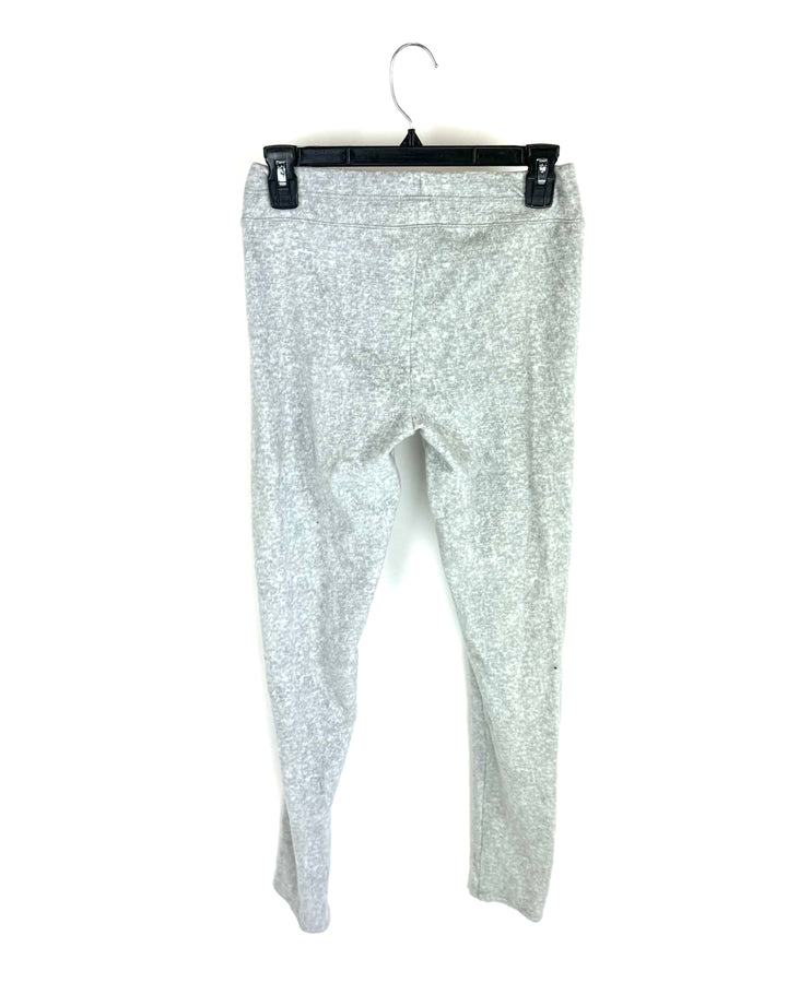 Light Grey Fleece Leggings - Size 4-6