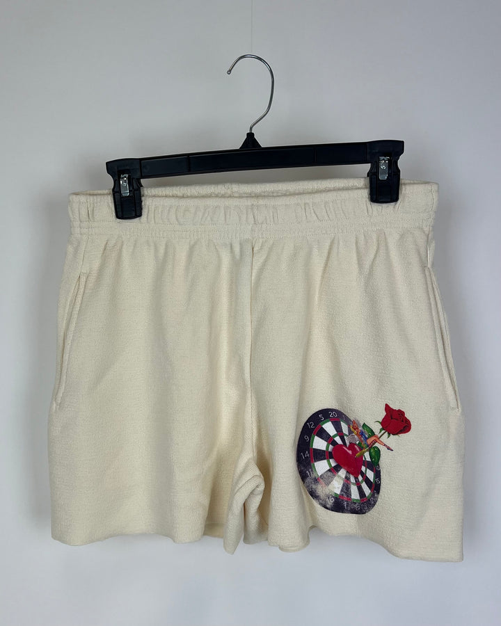 Boys Lie Cream Heart and Arrow Shorts - Small