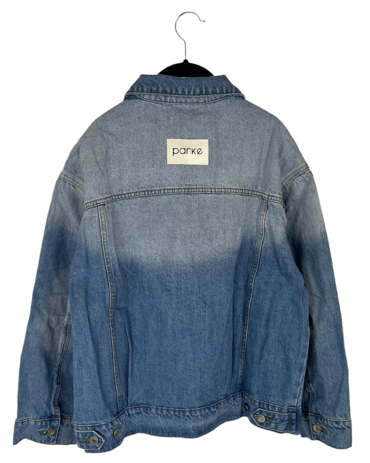 Blue Denim Jean Jacket - Extra Small, Small/Medium and Large/Extra Large