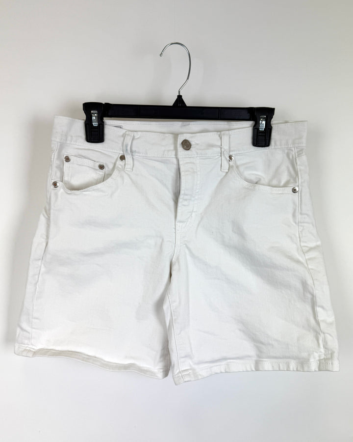 Gap White Denim Shorts - Size 27