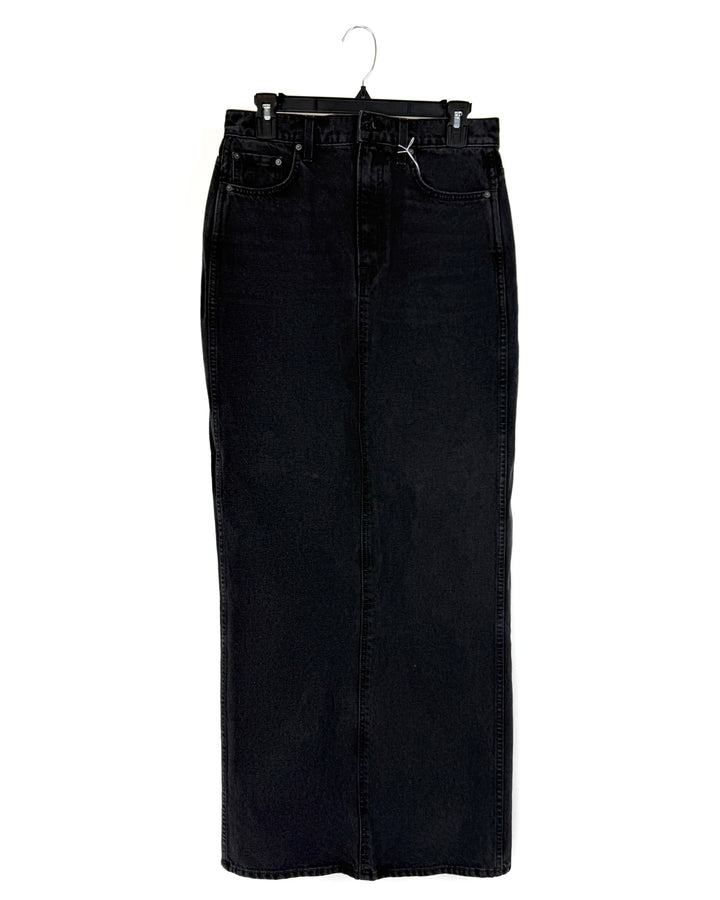 Grlfrnd Black Denim Skirt - Size 28