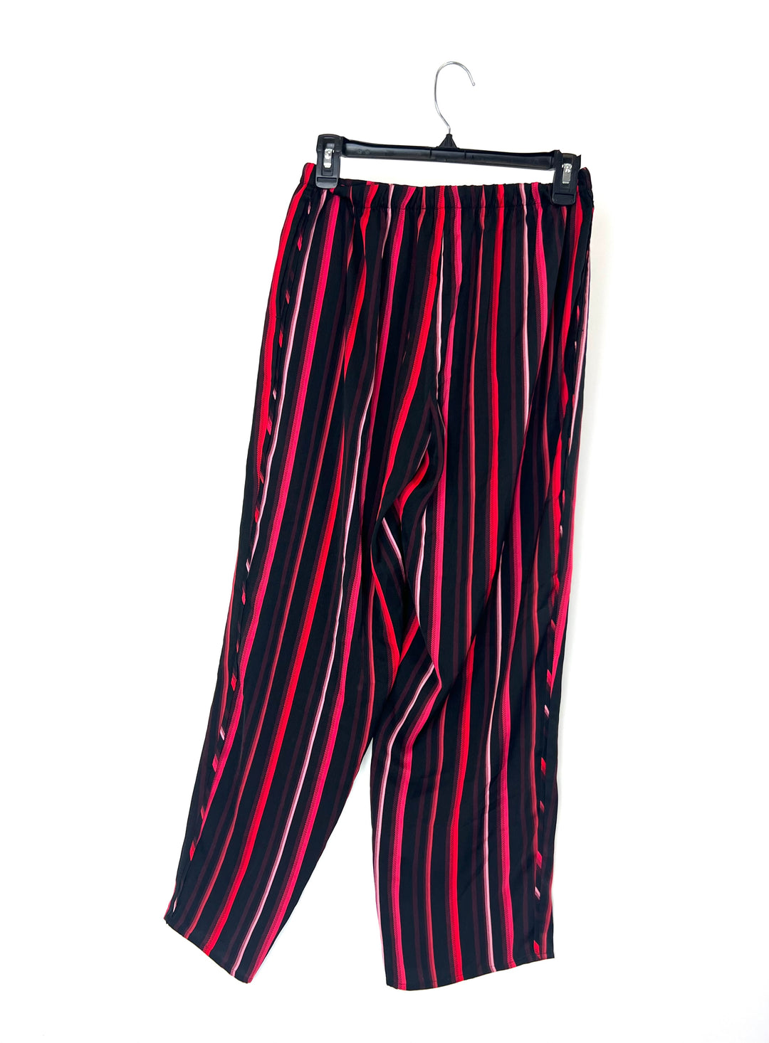 Red and Black Striped Pant Sleep Set- Small