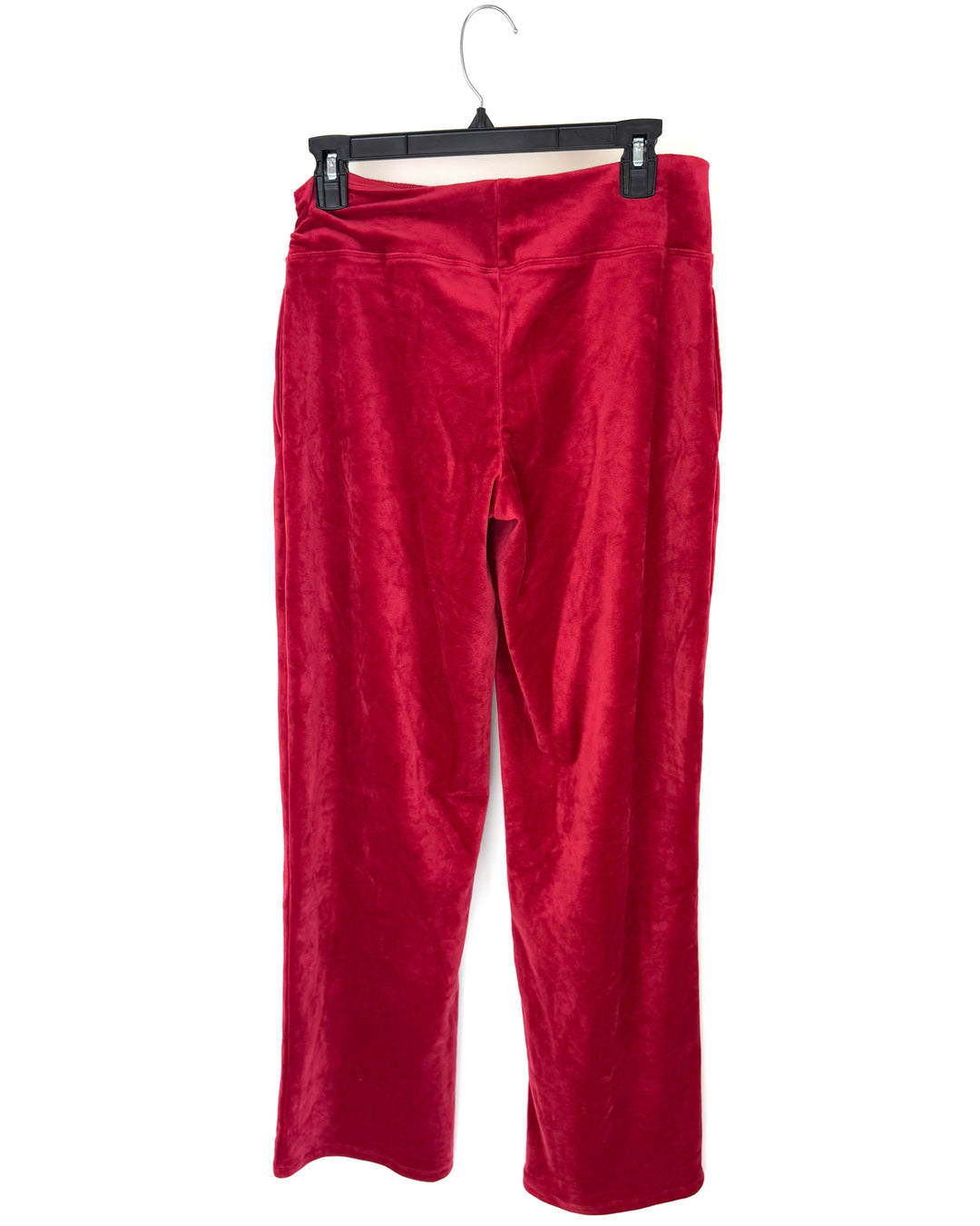 Red Fleece Wide Leg Pants - Size 8/10