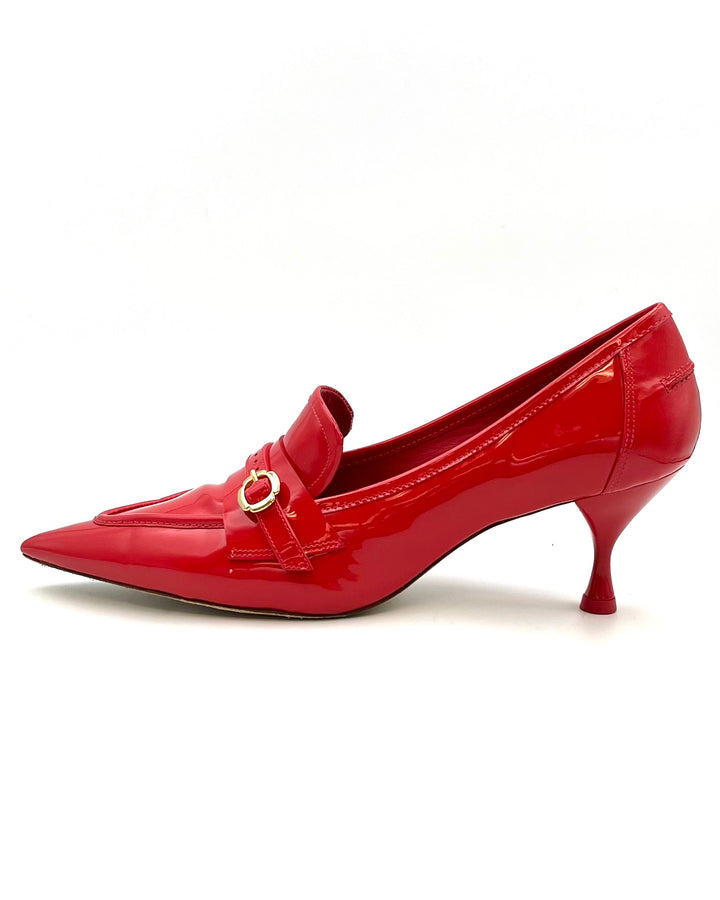 Red Patent Leather Oxford Heel - Size 6.5 and 11