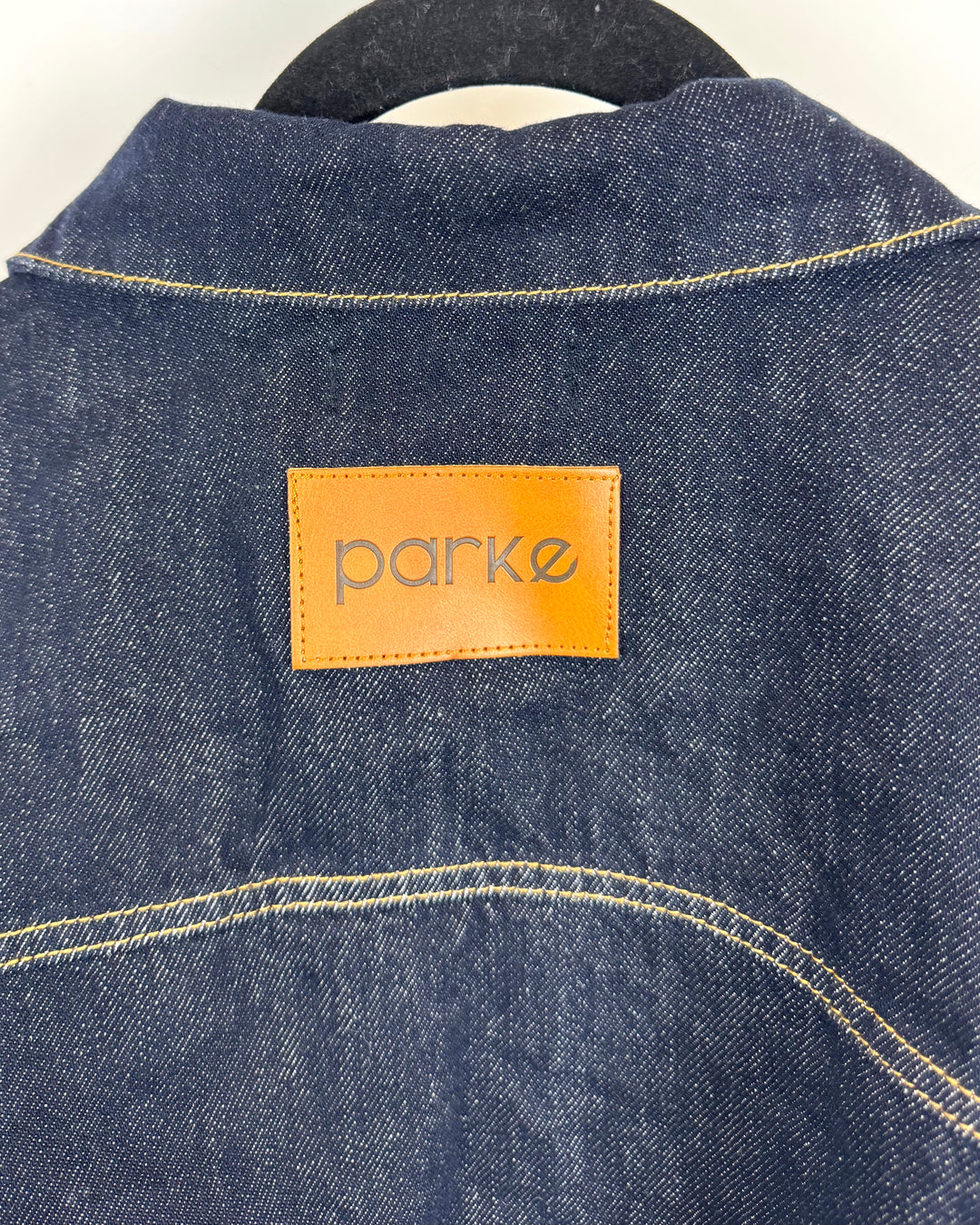 Dark Wash Cropped Blue Denim Jacket - Small/Medium