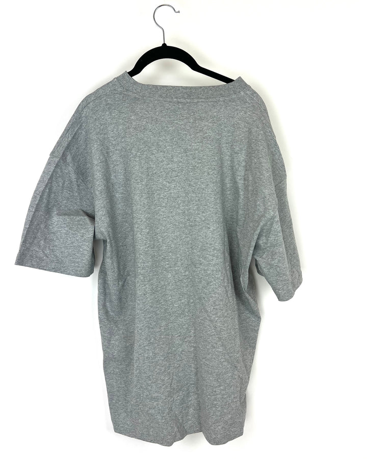 MENS Heather Gray T-Shirt with Pocket - Medium