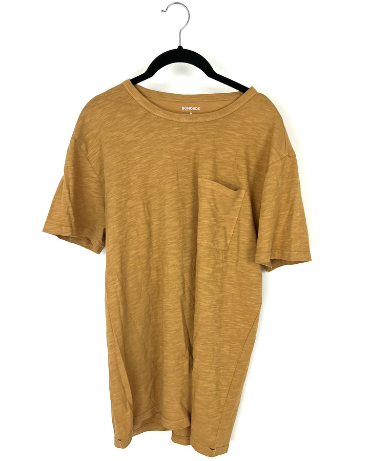 MENS Mustard Yellow T-Shirt - Medium