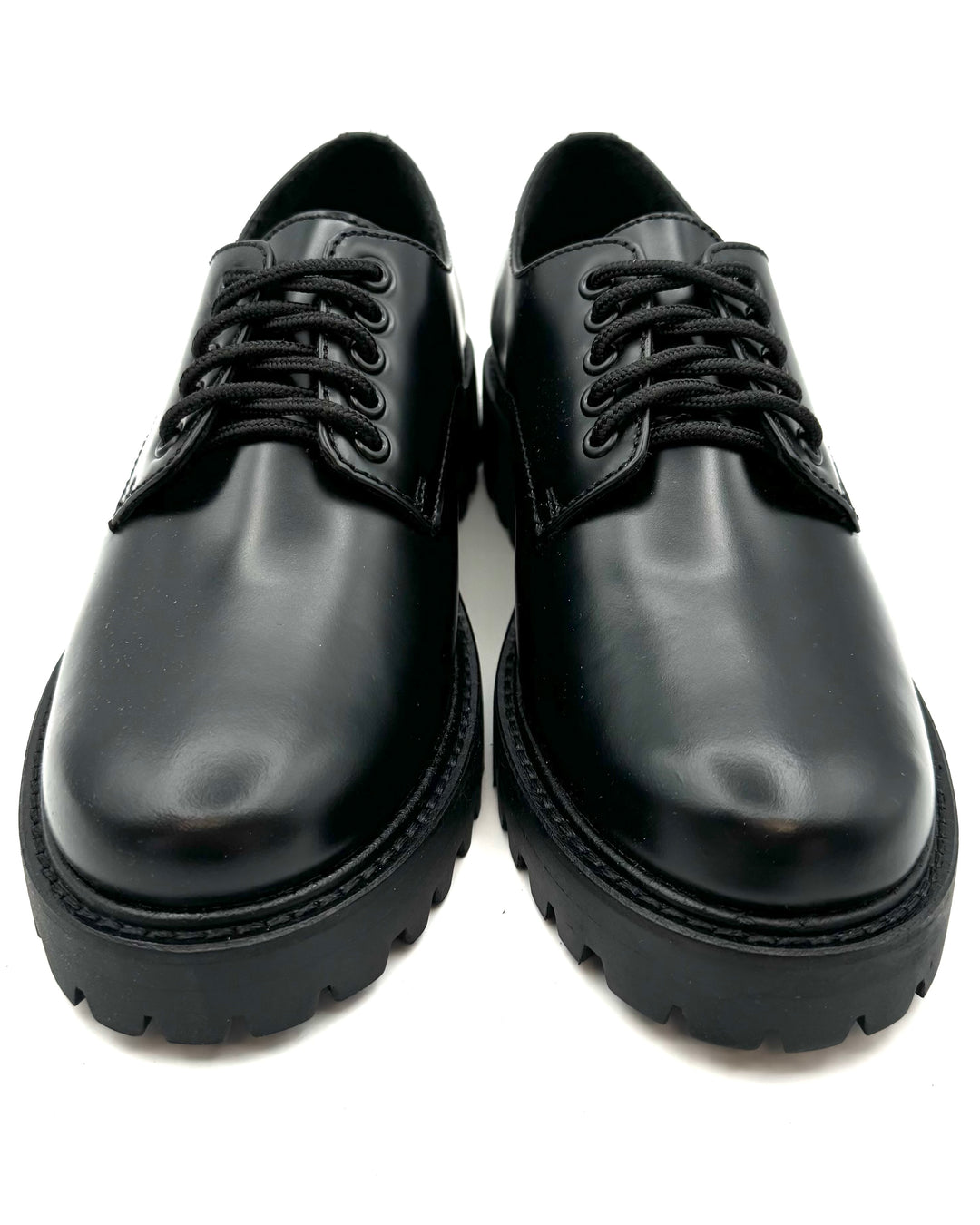 Jade Black Leather Lace Up Dress Shoe - Size 6.5 / 7