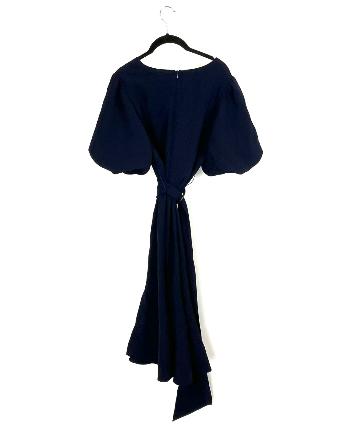 Navy Blue Belted Maxi Dress - Size 4