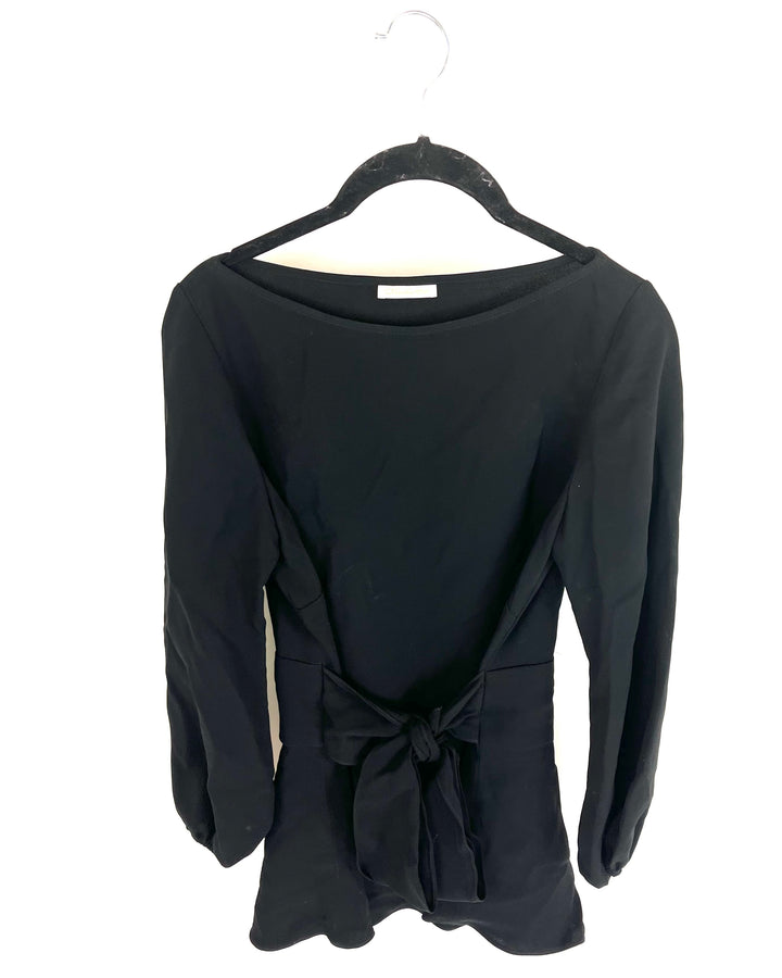 Black Tie Blouse - Size 6