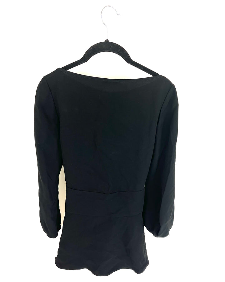 Black Tie Blouse - Size 6