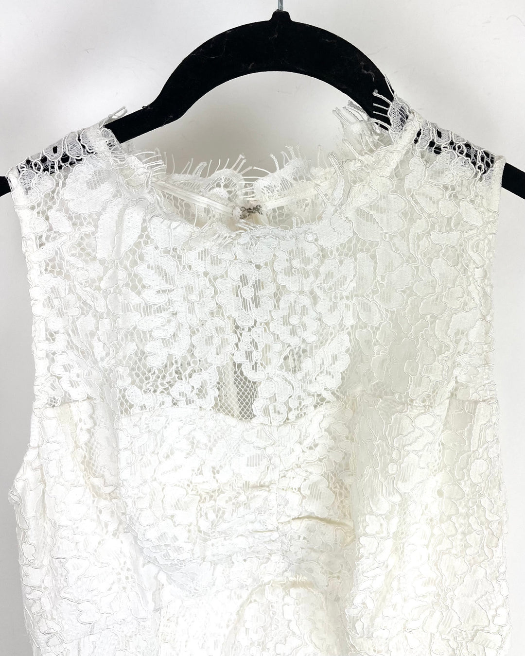 White Lace Maxi Dress - Size 4