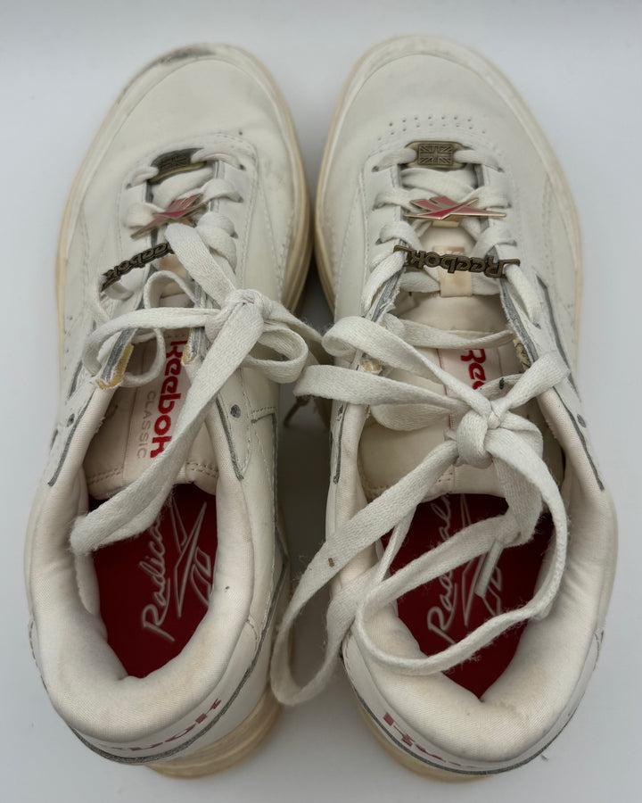 Reebook White Platform Charm Sneakers - Size 10