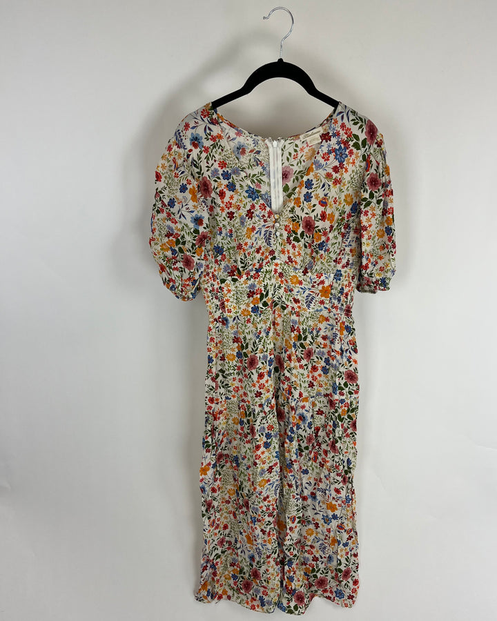 Multicolored Floral Dress - Size 4