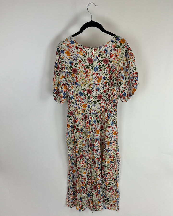 Multicolored Floral Dress - Size 4