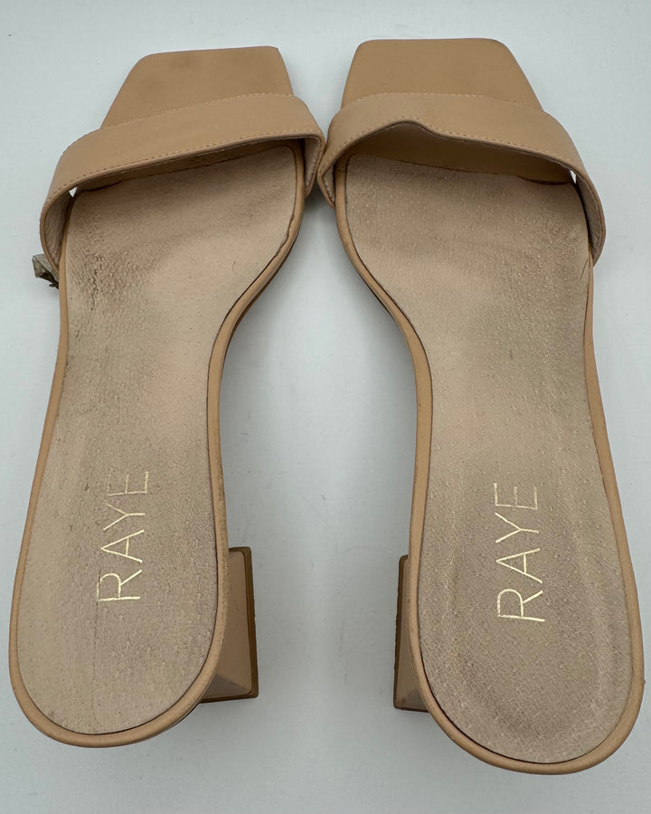 Raye By Revolve Nude Open Toe Heel - Size 10