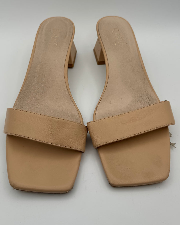 Raye By Revolve Nude Open Toe Heel - Size 10