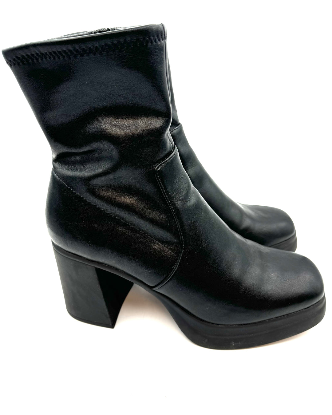 Steve Madden Black Platform Bootie - Size 10